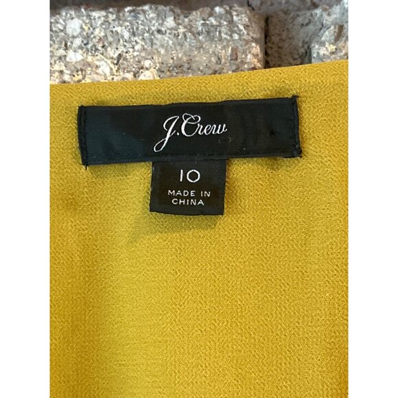 J. Crew Golden Velvet Wrap Blouse With Tie Waist Long Sleeves V-Neck Women’s Siz - Picture 5 of 8